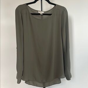 Loft Women's Olive Green Blouse